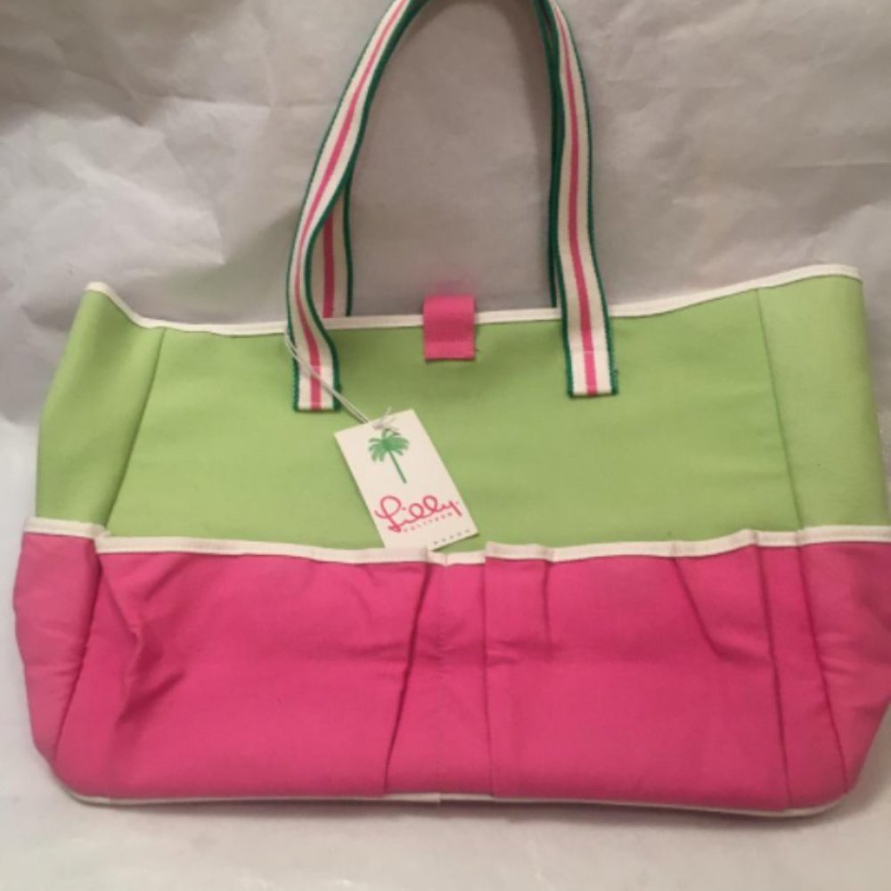 NEW $135 Lilly Pulitzer Sandpiper tote Canvas Bag - Picture 10 of 11